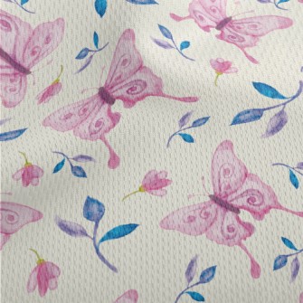 Butterfly Fairy In Flight Athletic Mesh Flat Back