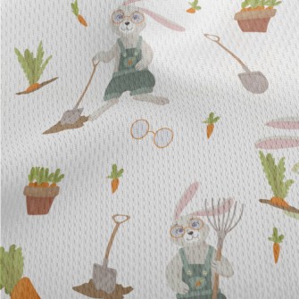 Rabbit Is Planting Carrots Athletic Mesh Flat Back
