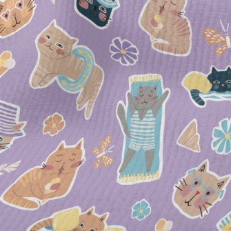 Cat Enjoying Summer On The Bea Terry