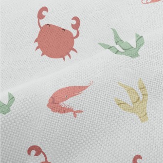 Red Crab And Shrimp Next To Se Performance Linen