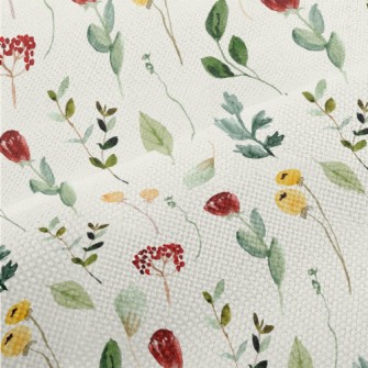 Mini Wildflowers In A Watercol Performance Linen