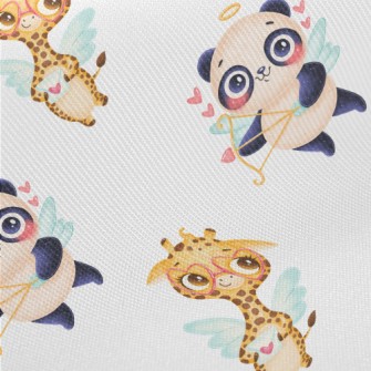 Panda And Cupid The Giraffe Twill