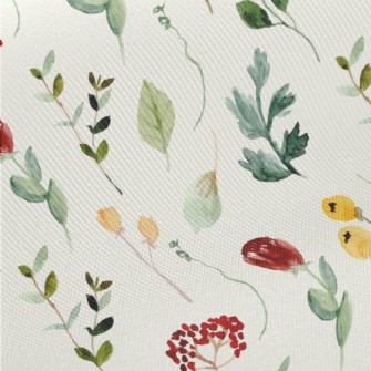 Mini Wildflowers In A Watercol Twill