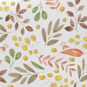 Autumn Leaves In Watercolor St Twill