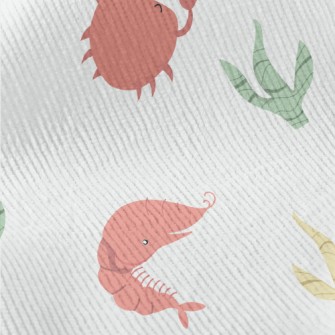 Red Crab And Shrimp Next To Se Standard Corduroy