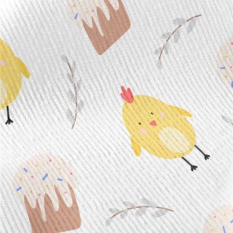 Yellow Chick And Egg Cake Standard Corduroy