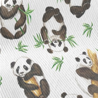 Pandas Are Enjoying A Feast Standard Corduroy