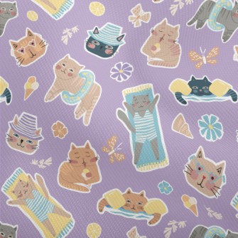 Cat Enjoying Summer On The Bea Dobby