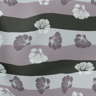 Delicate Dark Florals Stretch Ponte