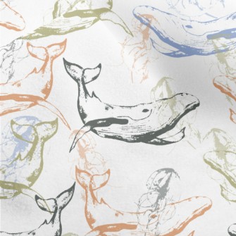 Whales Roaming The Sea Floor Micro Fleece