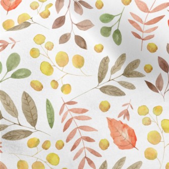 Autumn Leaves In Watercolor St Micro Fleece