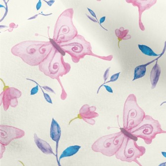 Butterfly Fairy In Flight Micro Fleece