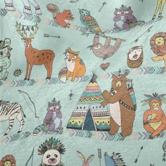 Ethnic Style Safari Minky