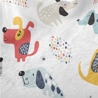 Naughty And Funny Colorful Pup Minky