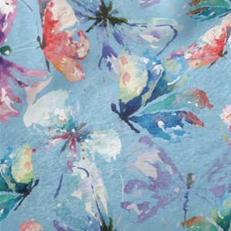 Abstract Butterfly In Watercol Minky