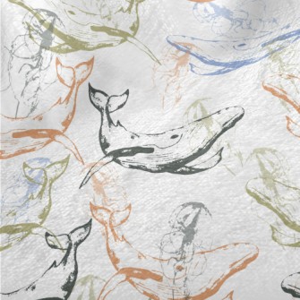 Whales Roaming The Sea Floor Minky