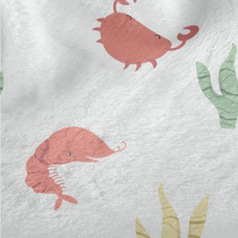 Red Crab And Shrimp Next To Se Minky