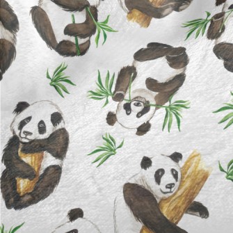 Pandas Are Enjoying A Feast Minky