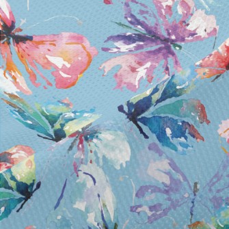 Abstract Butterfly In Watercol Piqué