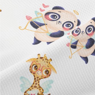 Panda And Cupid The Giraffe Piqué