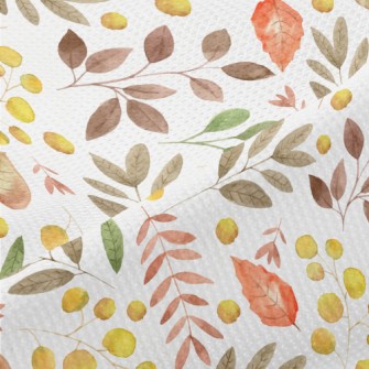 Autumn Leaves In Watercolor St Piqué