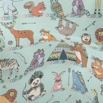 Ethnic Style Safari Lightweight Performance Linen
