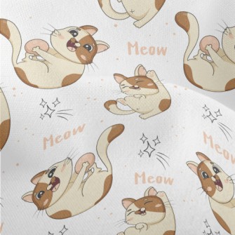 Funny Kittens Playing Lightweight Performance Linen