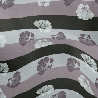 Delicate Dark Florals Lightweight Performance Linen