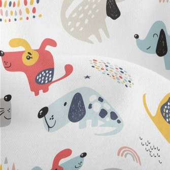Naughty And Funny Colorful Pup Lightweight Performance Linen