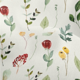 Mini Wildflowers In A Watercol Lightweight Performance Linen