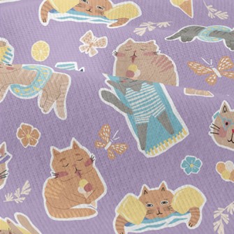 Cat Enjoying Summer On The Bea Modern Jersey