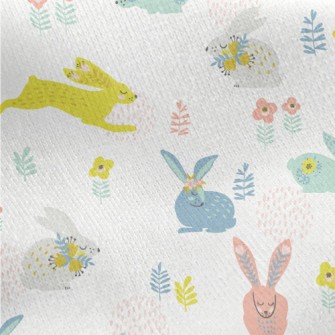 Go To The Easter Bunny Jersey Backed Fleece