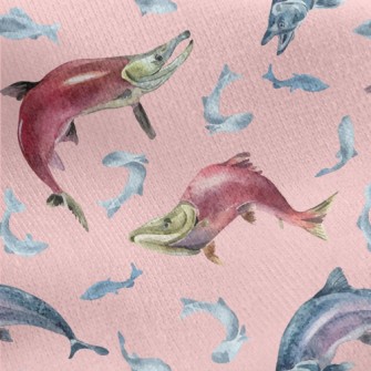 Weird And Special Fish Jersey Backed Fleece
