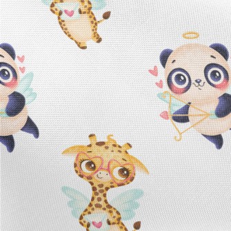 Panda And Cupid The Giraffe Pongee