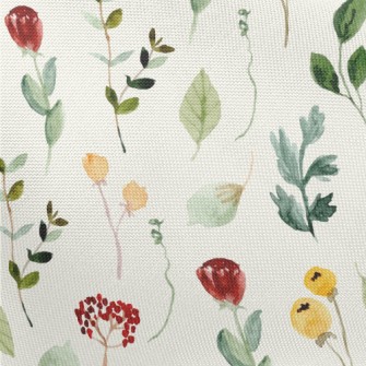 Mini Wildflowers In A Watercol Pongee