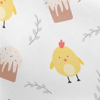 Yellow Chick And Egg Cake Pongee