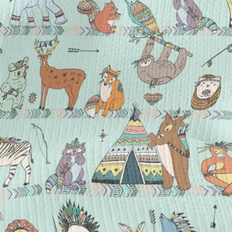 Ethnic Style Safari Stretch Jersey