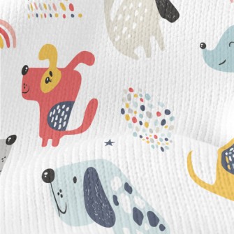 Naughty And Funny Colorful Pup Stretch Jersey
