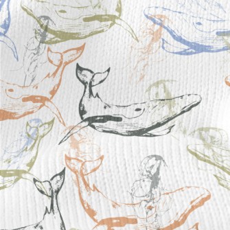 Whales Roaming The Sea Floor Stretch Jersey