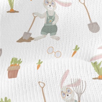 Rabbit Is Planting Carrots Stretch Jersey