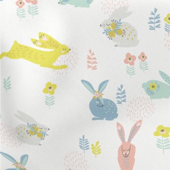 Go To The Easter Bunny Lightweight Cotton Poplin