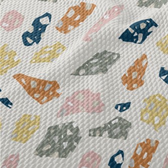 Colorful Terrazzo Birdseye Piqué