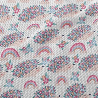 A Hedgehog With A Bunch Of Flo Birdseye Piqué