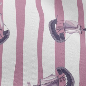 Sailing Boats Floating Around Chiffon