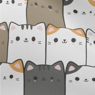 Cats Of Various Colors Standin Chiffon