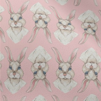 Blue-eyed Rabbit In Watercolor Chiffon