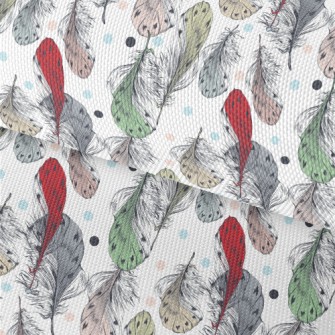 Mysterious Colored Feathers Waterproof Oxford