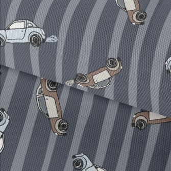 Classic Car In Retro Tones Waterproof Oxford