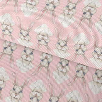 Blue-eyed Rabbit In Watercolor Waterproof Oxford
