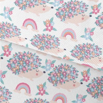 A Hedgehog With A Bunch Of Flo Waterproof Oxford